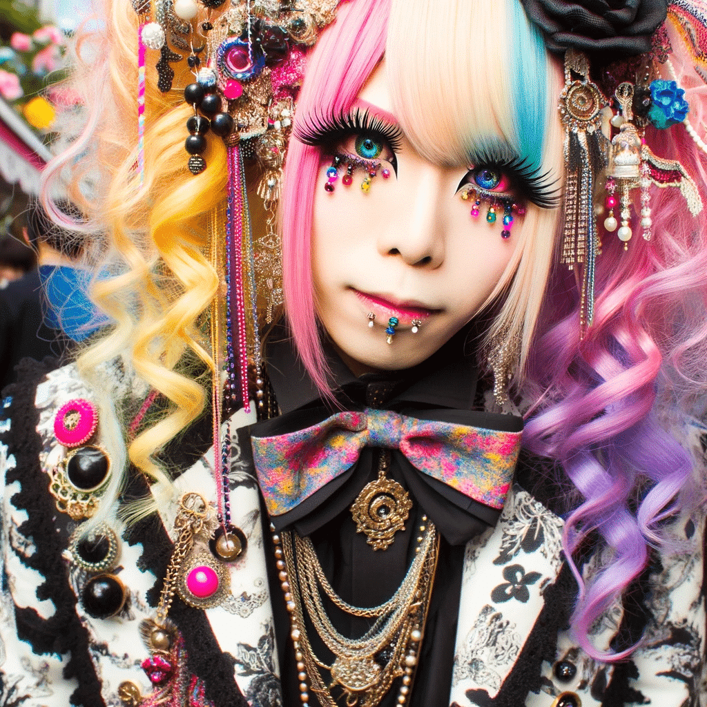 Pige iført gyaru fashion tøj