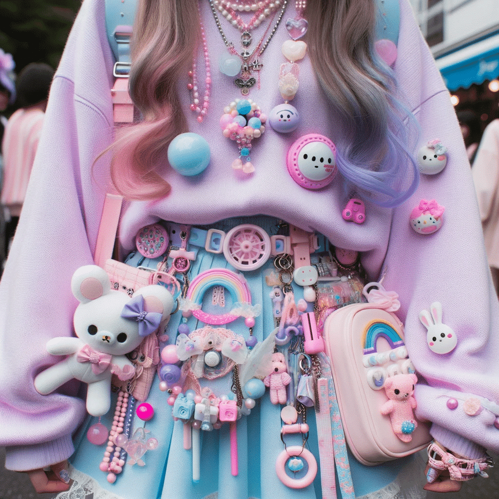 kvinde iført typisk fairy kei tøjstil